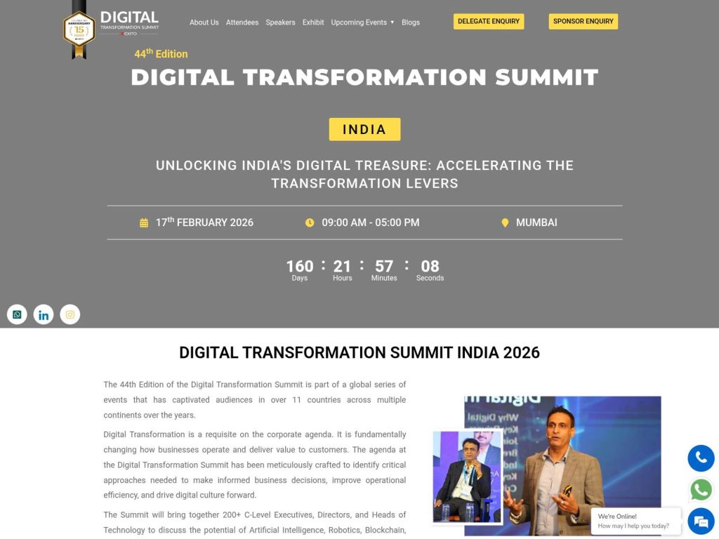 Digital Transformation Summit website