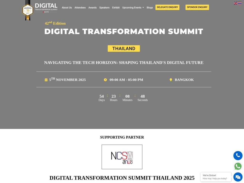 Digital Transformation Summit - Event screenshot