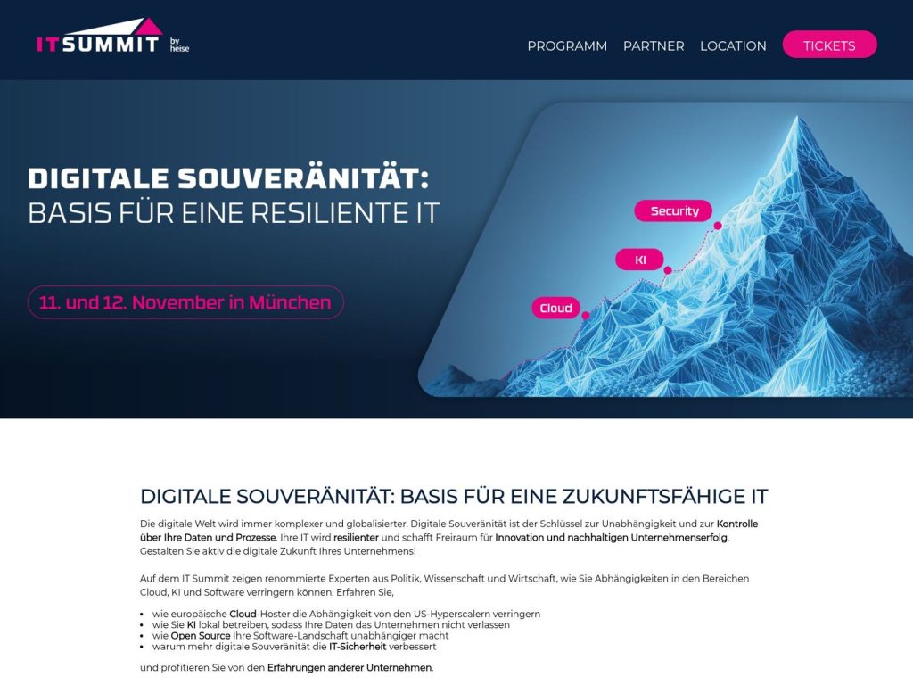 Digitale Souveränität - Event screenshot