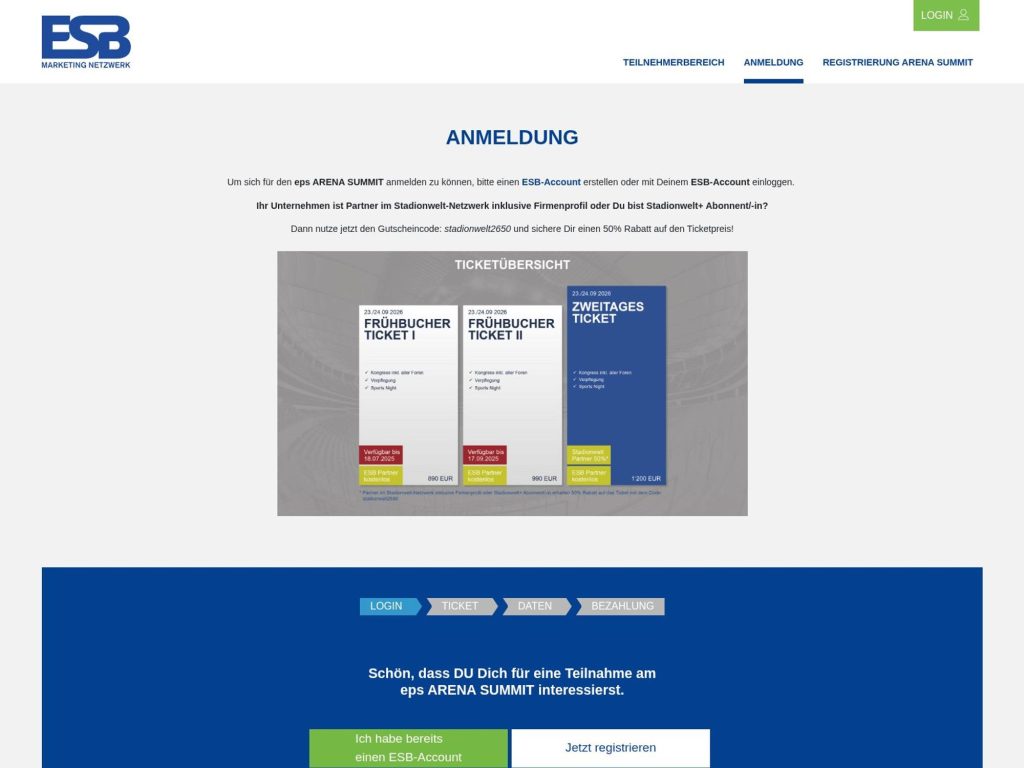 eps Arena Summit 2026 website