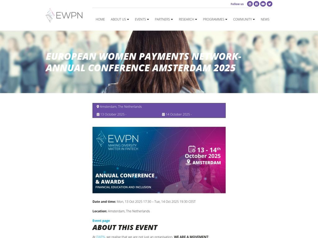 European Women Payments Network - Event screenshot