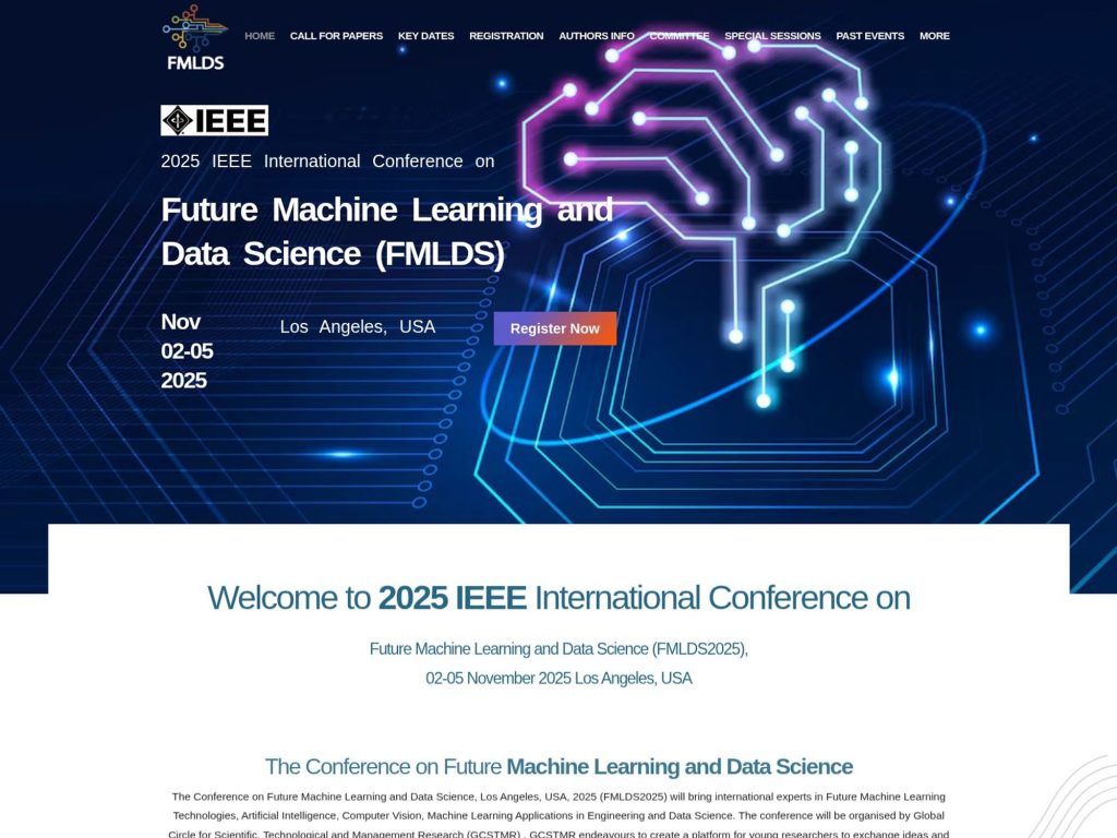Future Machine Learning and Data Science - Event screenshot