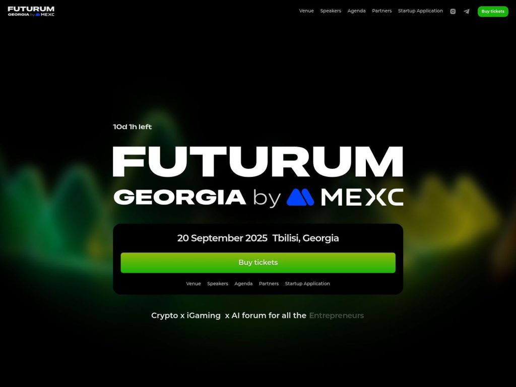 Futurum Event Georgia - Сrypto x iGaming x AI forum - Event screenshot