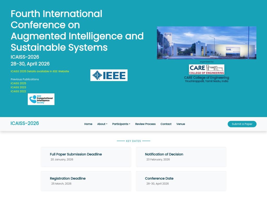 ICAISS 2026 - Event screenshot