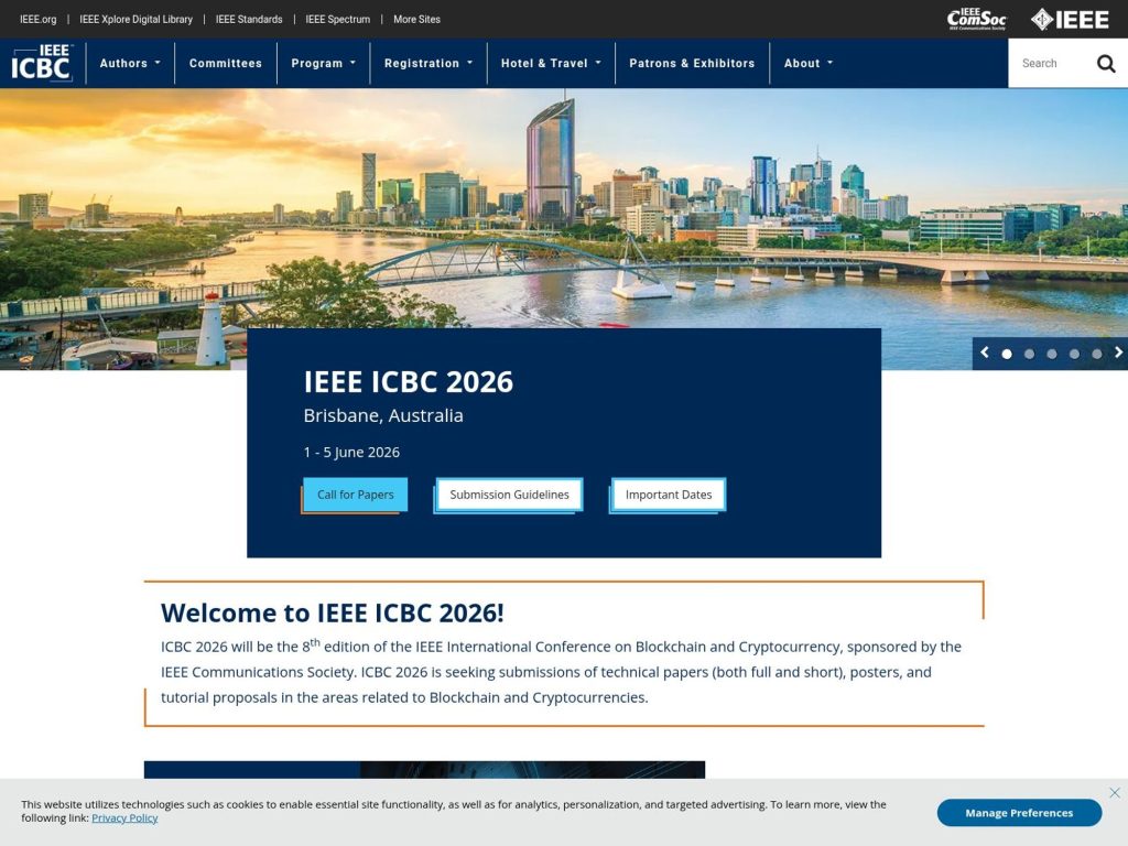 IEEE ICBC 2026 website