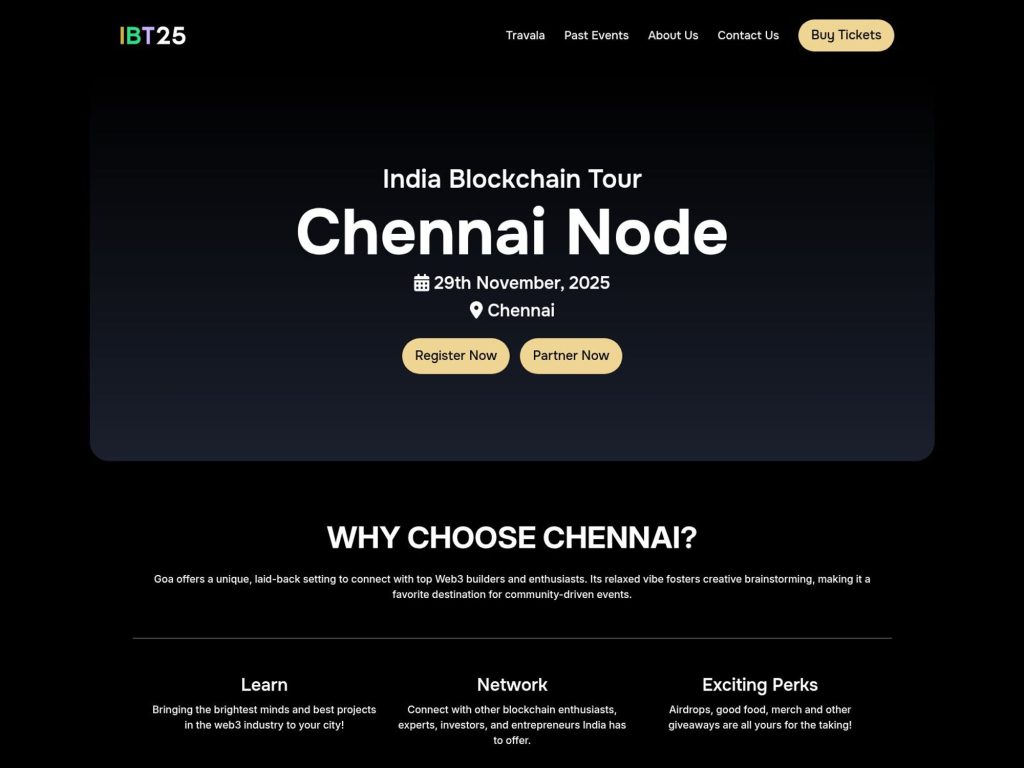 India Blockchain Tour - Chennai Node - Event screenshot