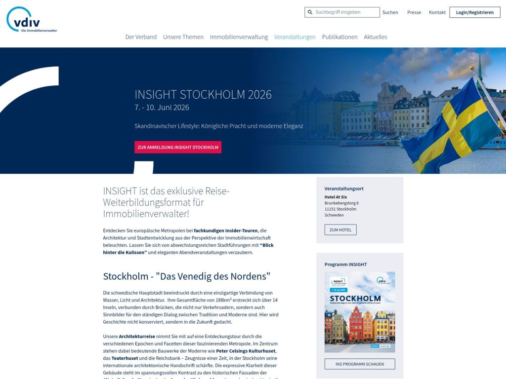 INSIGHT STOCKHOLM 2026 website