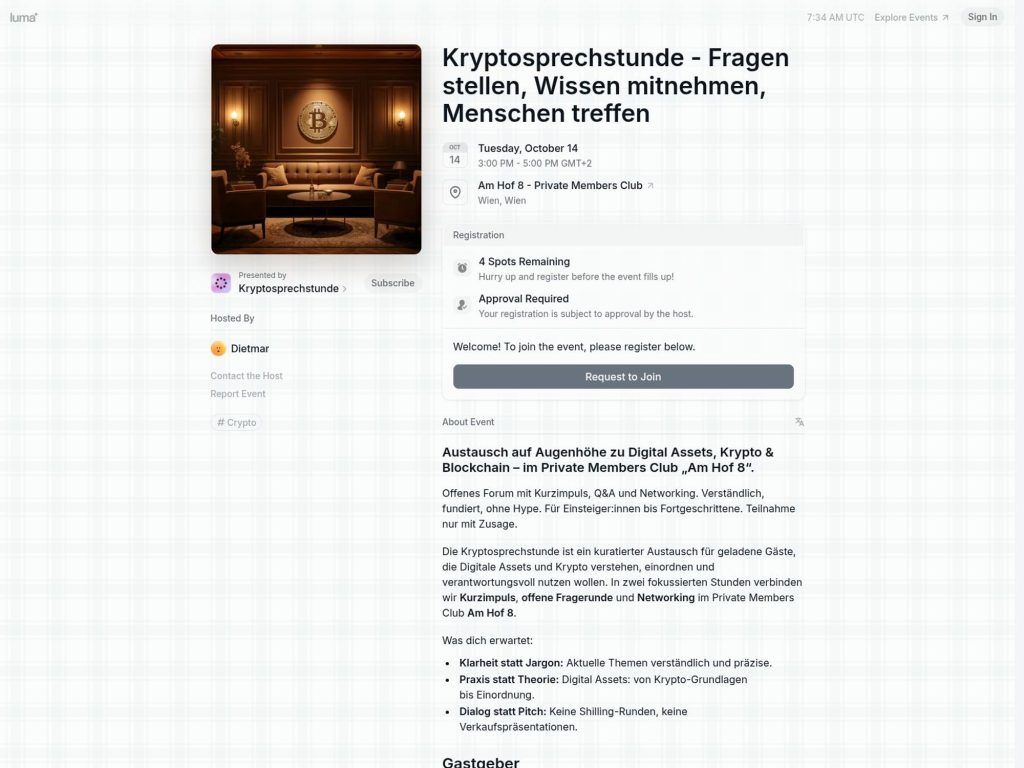 Kryptosprechstunde - Event screenshot