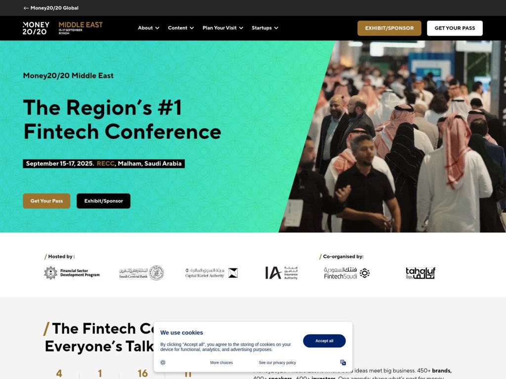 Money20/20 Middle East - The Region’s #1 Fintech Conference - Event screenshot