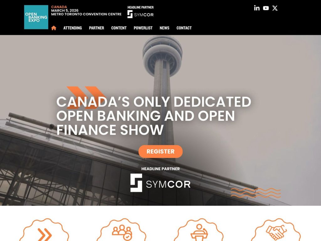 Open Banking Expo Canada website
