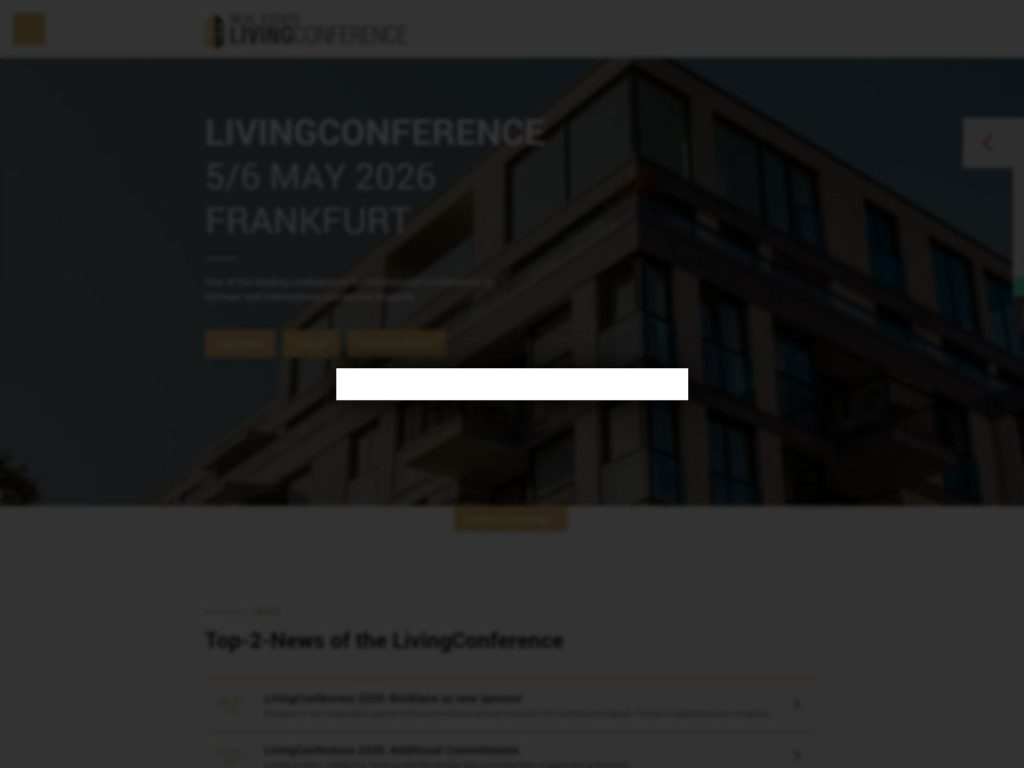 Real Estate LivingConference 2026 website