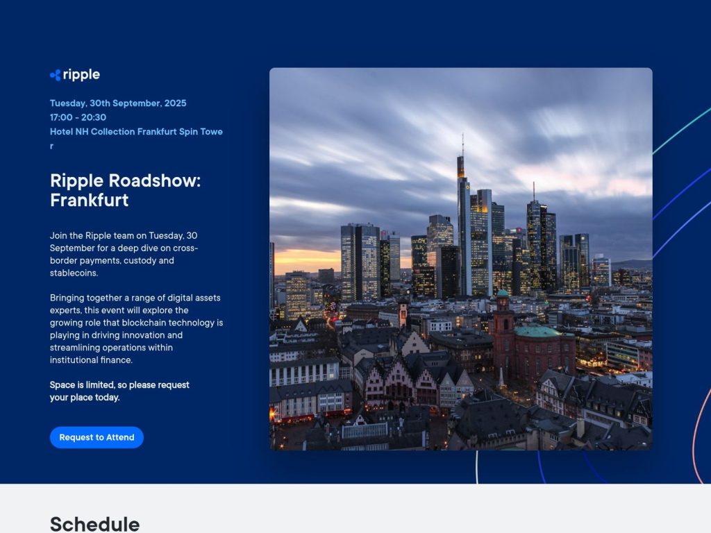 Ripple Roadshow - Event screenshot