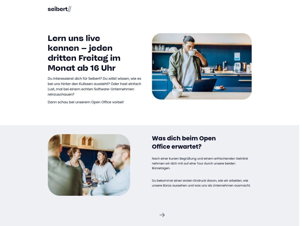 Seibert Group Open Office Februar 2026 website