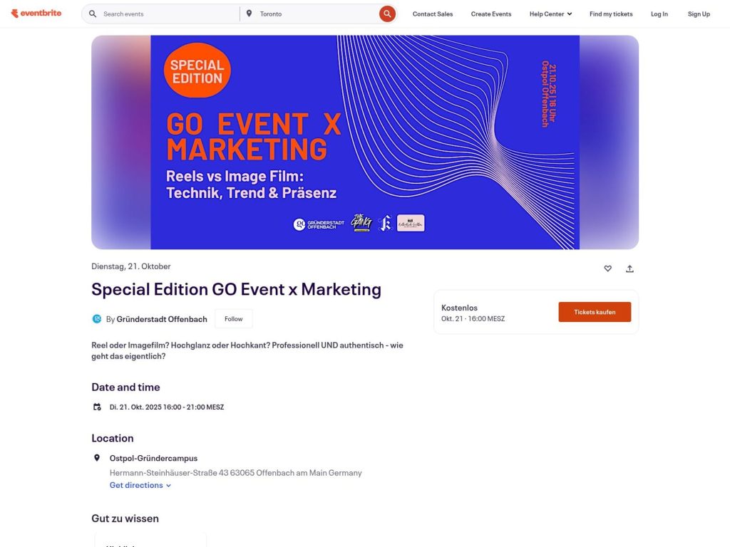 Special Edition GO Event x Marketing - Event screenshot