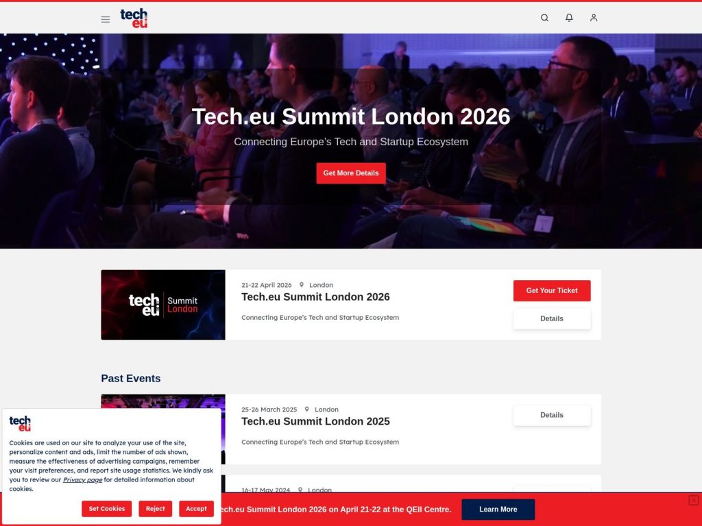 Tech.eu Summit London 2026 image
