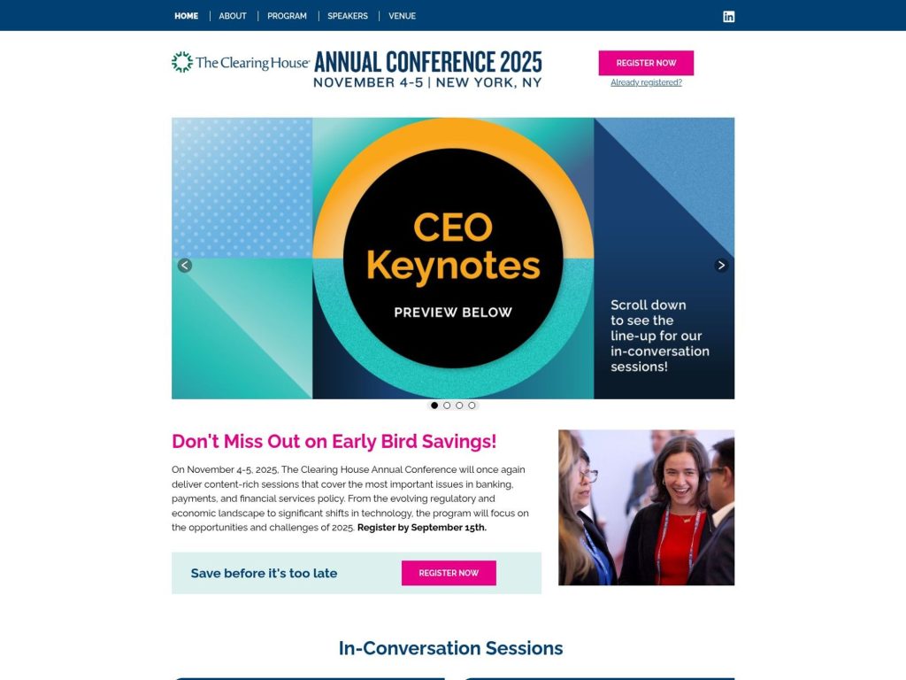 The Clearing House Annual Conference - Event screenshot
