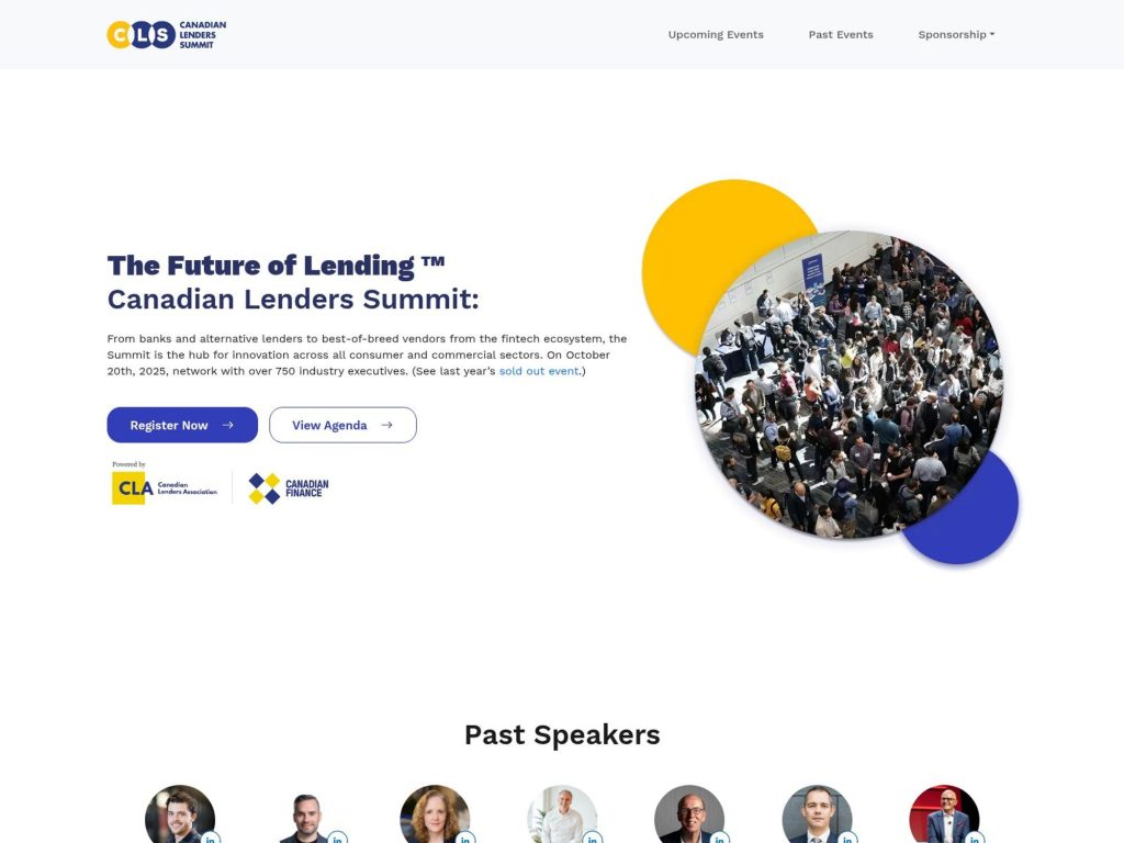 The Future of Lending ™ - Event screenshot