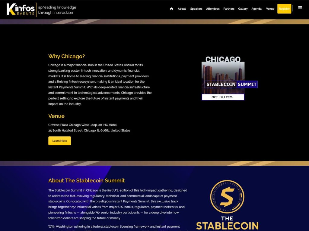 The StableCoin Summit 2025 - Event screenshot