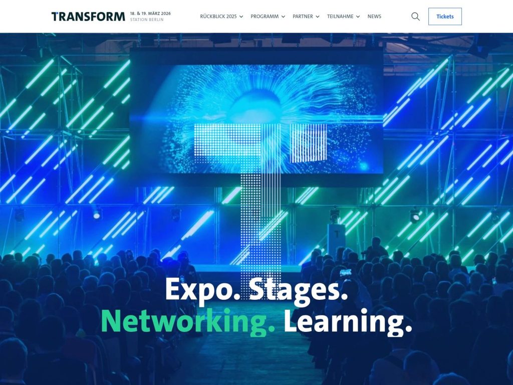 TRANSFORM 2026 website