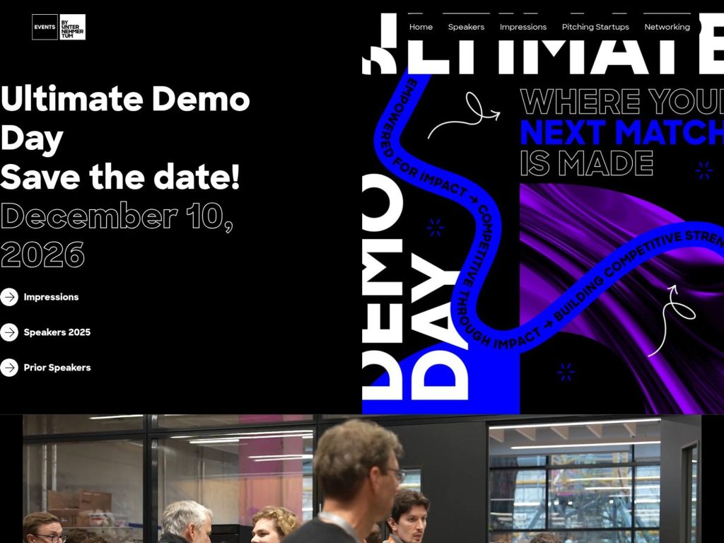 Ultimate Demo Day 2026 website