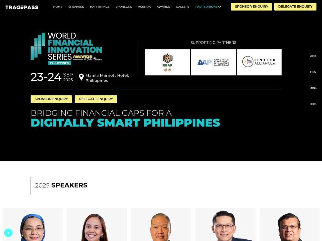 World Financial Innovation Series. - Event screenshot