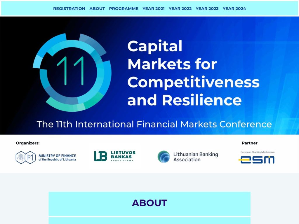 11th Anniversary International Financial Markets Conference - Event screenshot