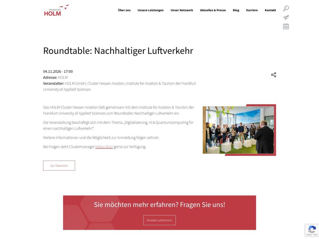 4. Nachhaltiger Luftverkehr Roundtable website