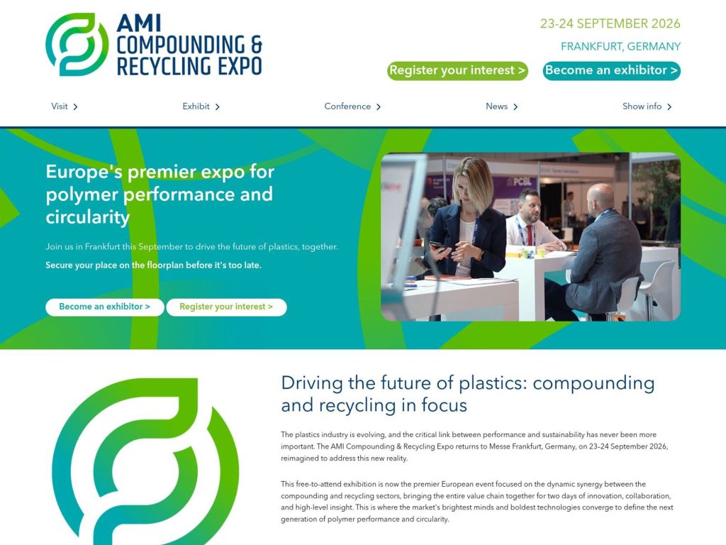AMI Compounding & Recycling Expo website