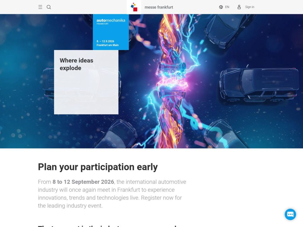Automechanika Frankfurt 2026 website