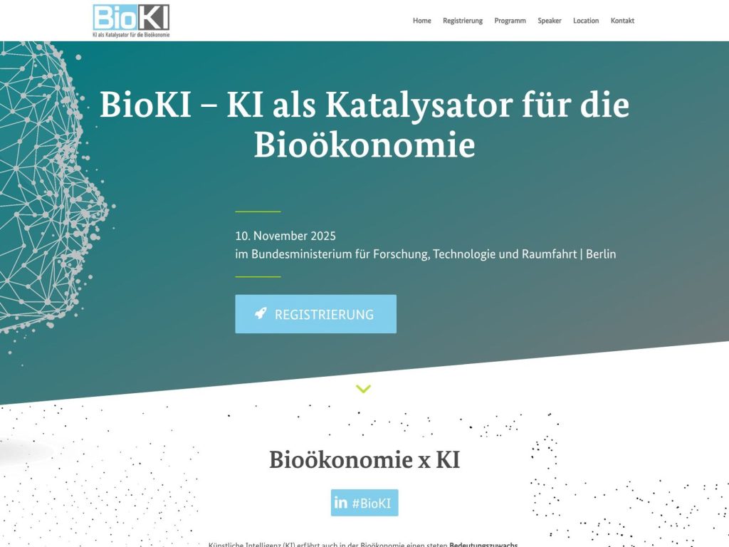 BioKI – KI als Katalysator für die Bioökonomie - Event screenshot