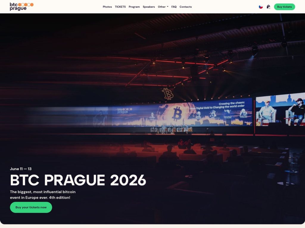 BTC Prague 2026 website