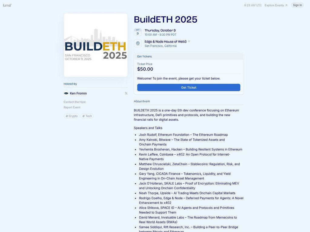 BuildETH 2025 - Event screenshot