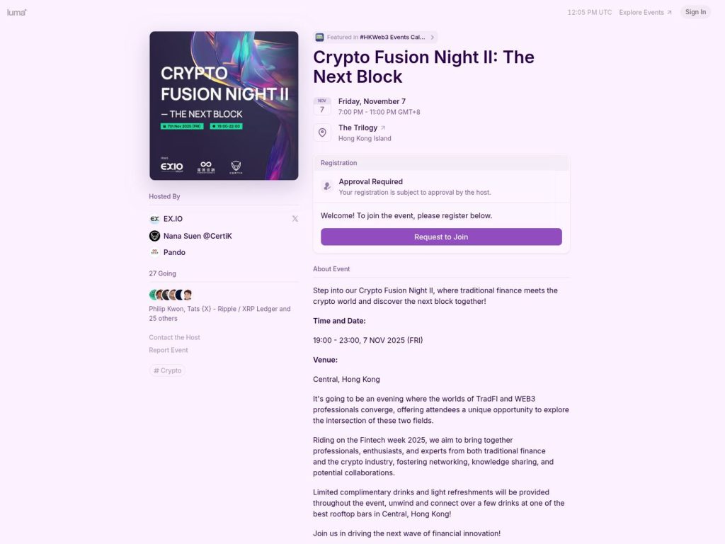 Crypto Fusion Night II - The Next Block - Event screenshot