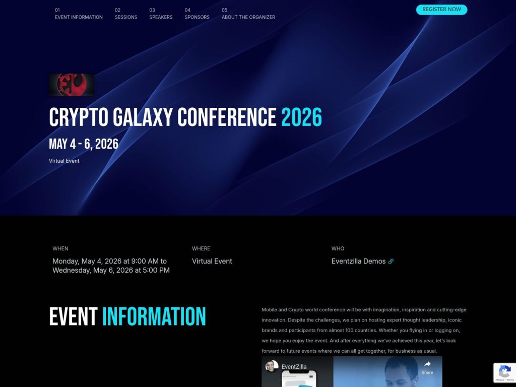 Crypto Galaxy Conference 2026 website