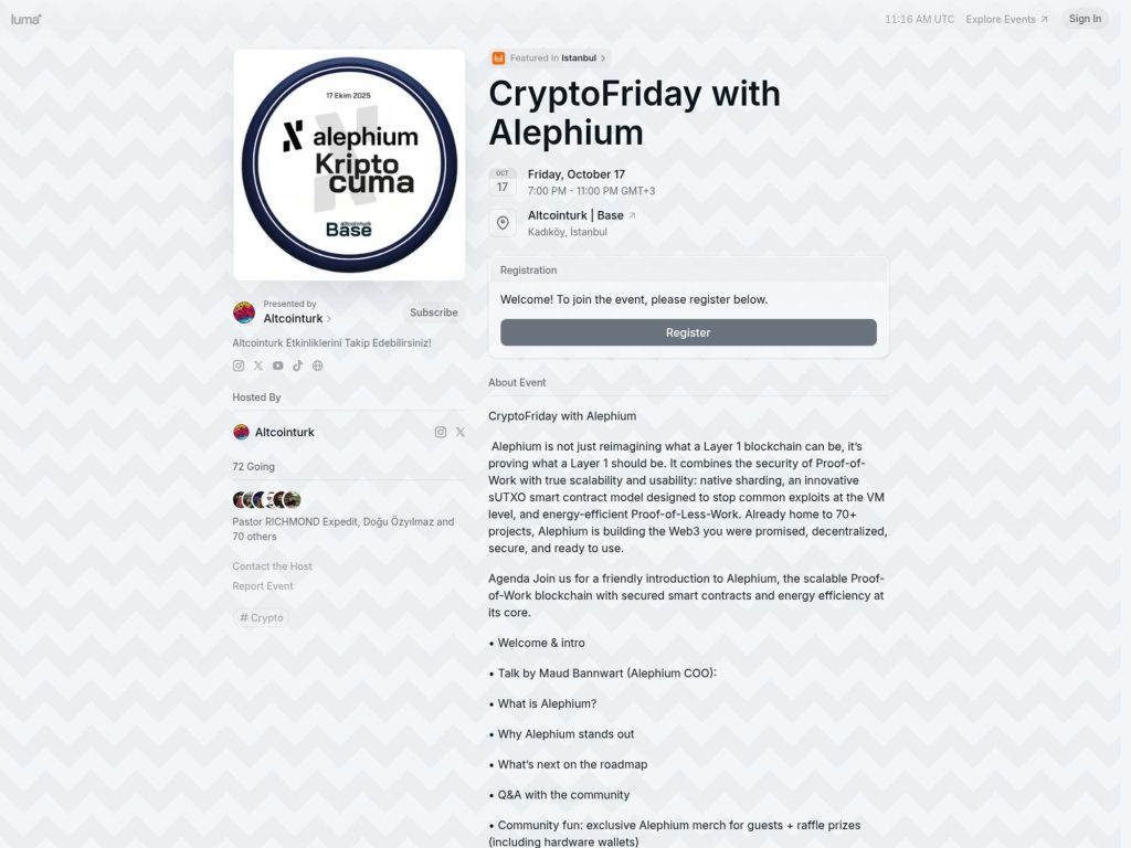 CryptoFriday with Alephium image