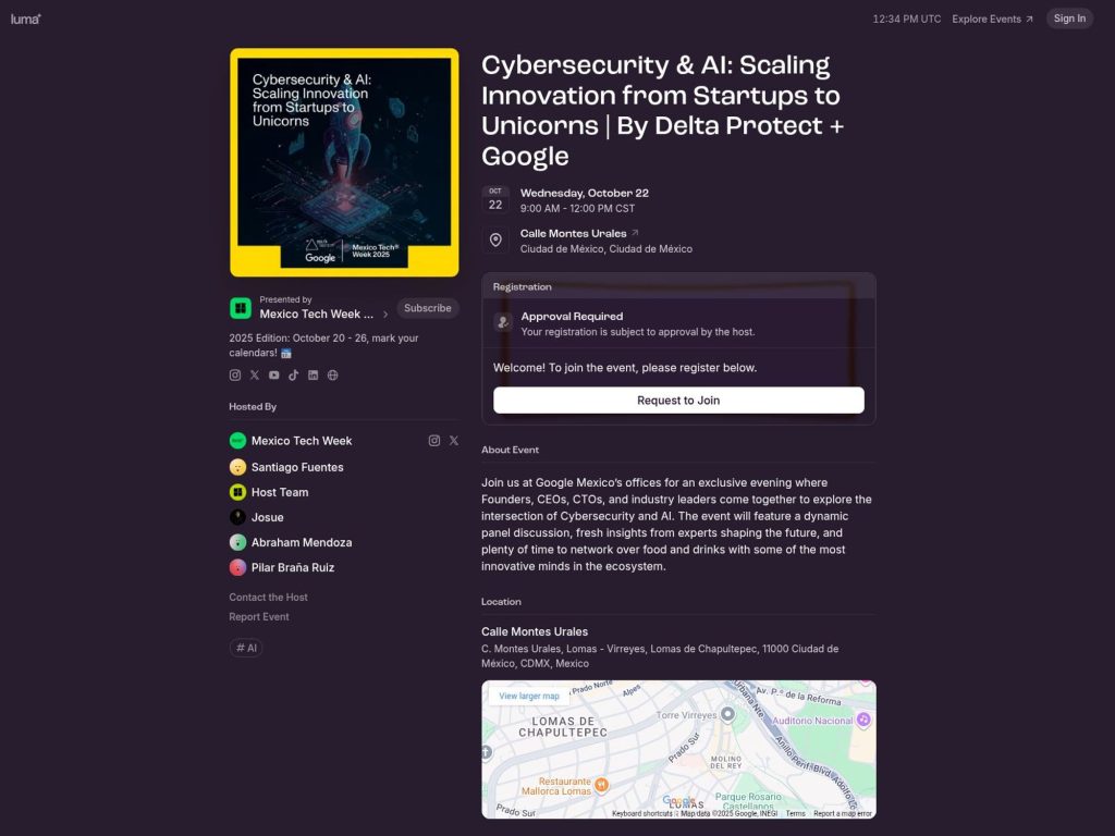 Cybersecurity & AI: Scaling Innovation from Startups to Unicorns - Event screenshot