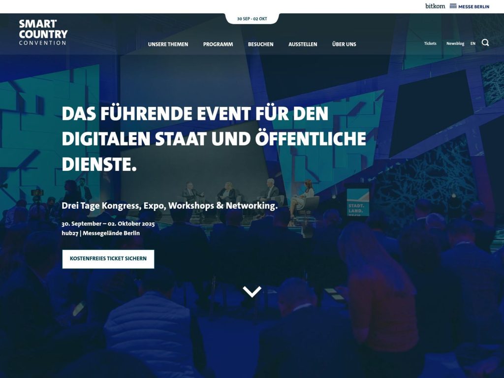 Das Führende Event für den Digitalen Staat und Öffentliche Dienste. - Event screenshot