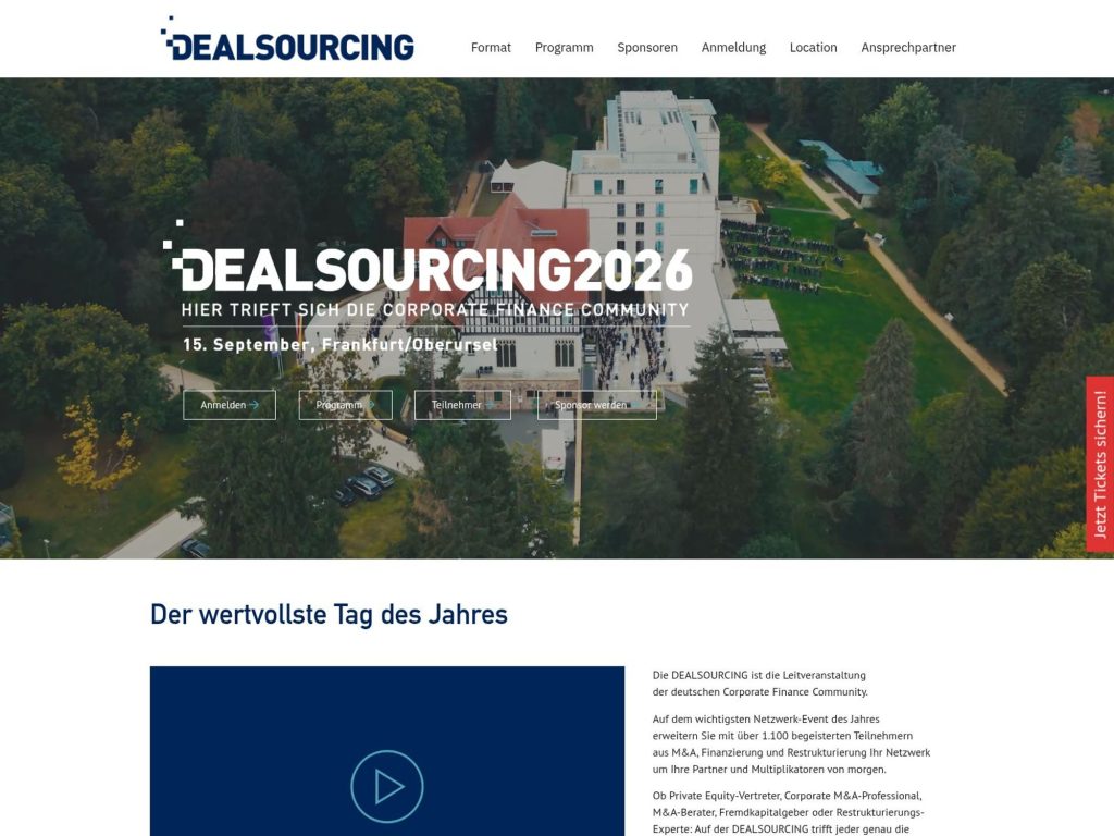 Dealsourcing2026 website