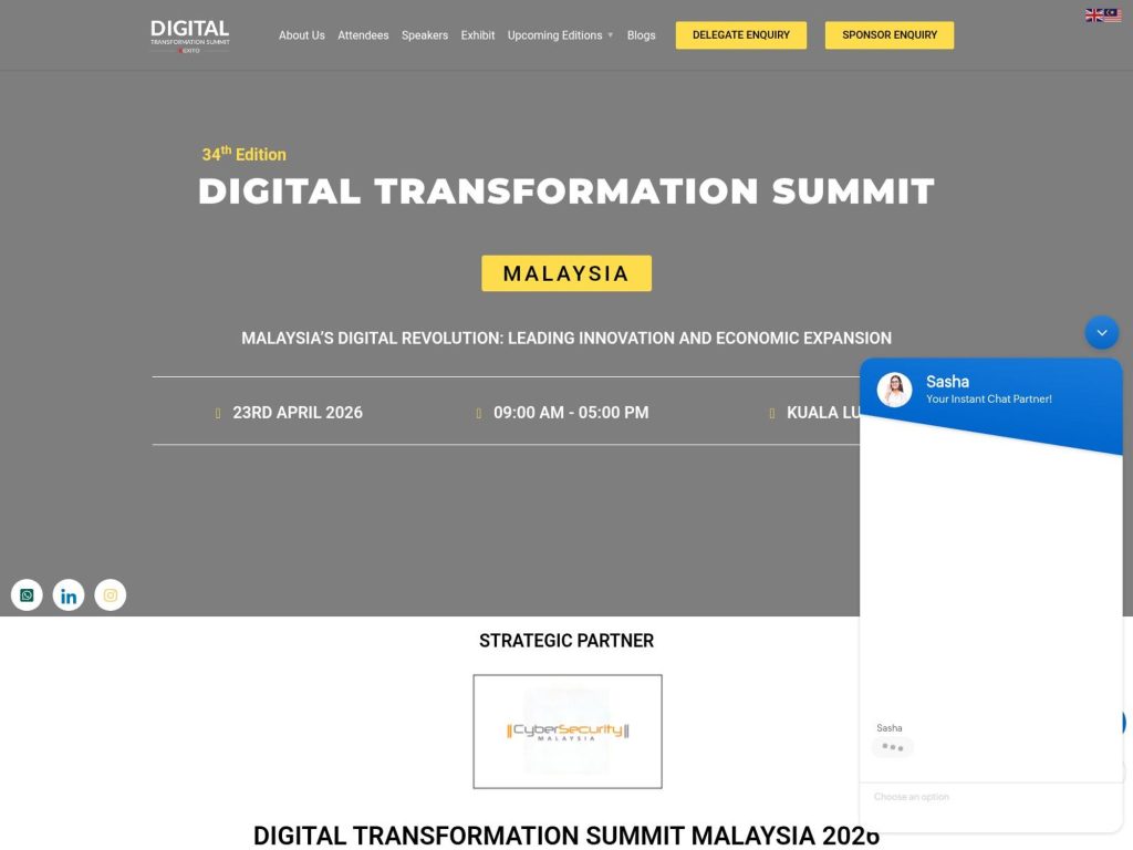 Digital Transformation Summit website