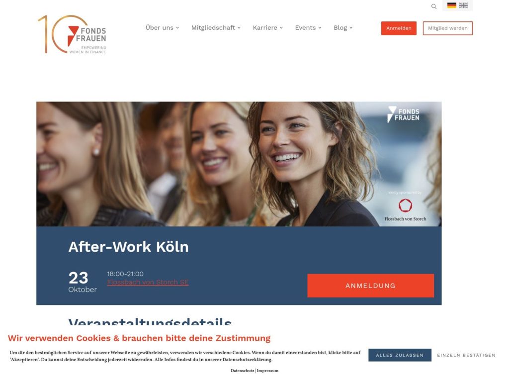Empowering Women In Finance - After-Work Köln - Event screenshot