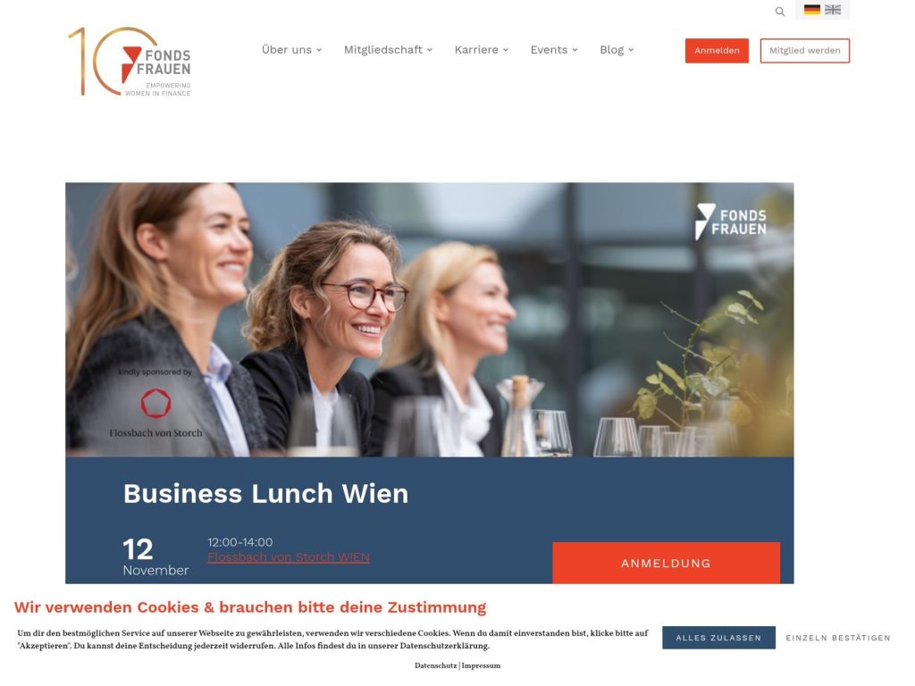 Empowering Women In Finance - Business Lunch Wien - Event screenshot