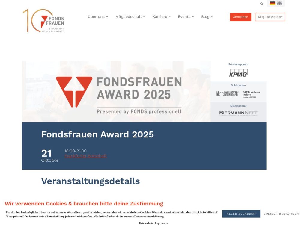 Empowering Women In Finance - Digital Lunch Talk: Gen Z in Finance – Wie die neue Generation die Branche verändert - Event screenshot
