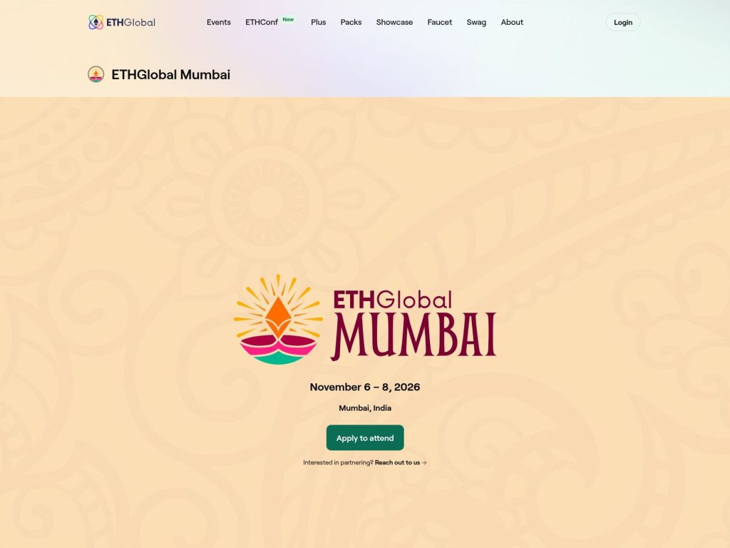 ETHGlobal Mumbai website