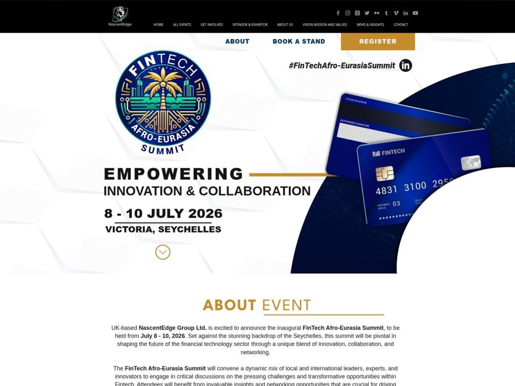 FinTech Afro‑Eurasia Summit website