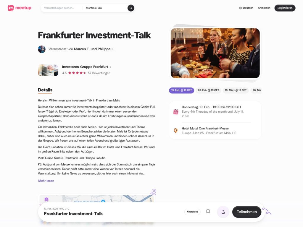 Frankfurter Investment-Talk website