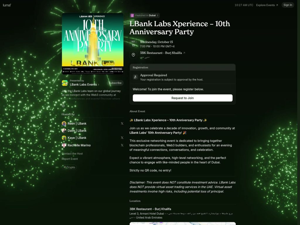 LBank Labs Xperience image