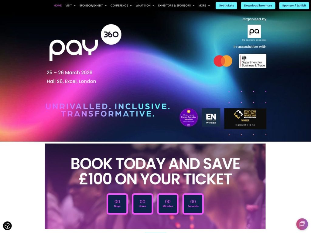 PAY360 2026 website
