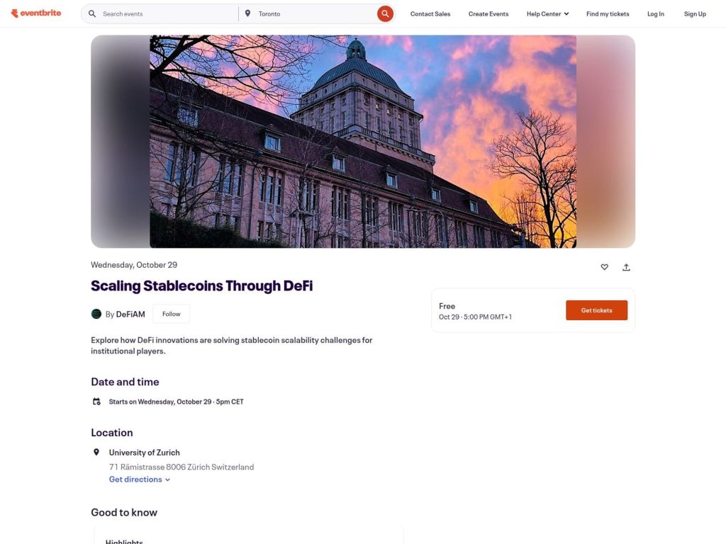 Scaling Stablecoins Through DeFi - Event screenshot