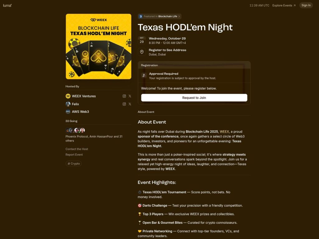 Texas HODL’em Night - Event screenshot