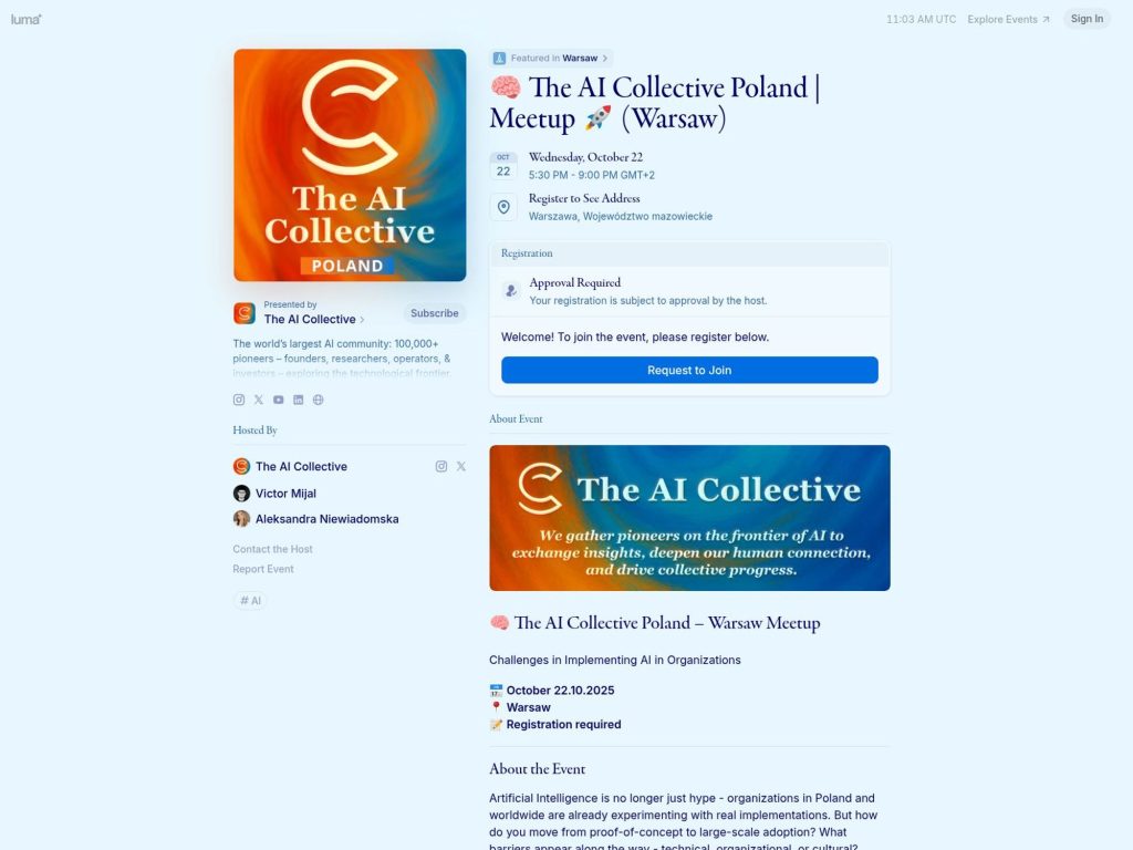 The AI Collective - Event screenshot